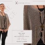Madame Rouge Bej v yaka oversize örgü triko ile günlük ve ofis kombini